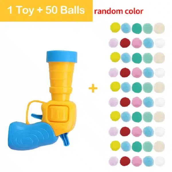 Cat Plush Ball Shooting Gun Relieving Depression Self Hi Silent Ball Cat Toy Plush Ball Micro Elastic Static Sticking Plush Ball 3