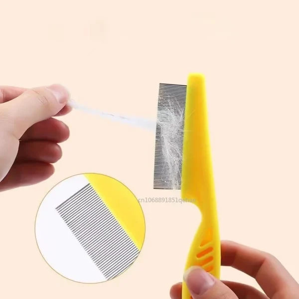 2/1pc Pet Hair Shedding Comb Stainless Steel Flea Comb for Cat Dog Pet Comfort Flea Hair Grooming Comb Dog Brush Grooming Tools 4