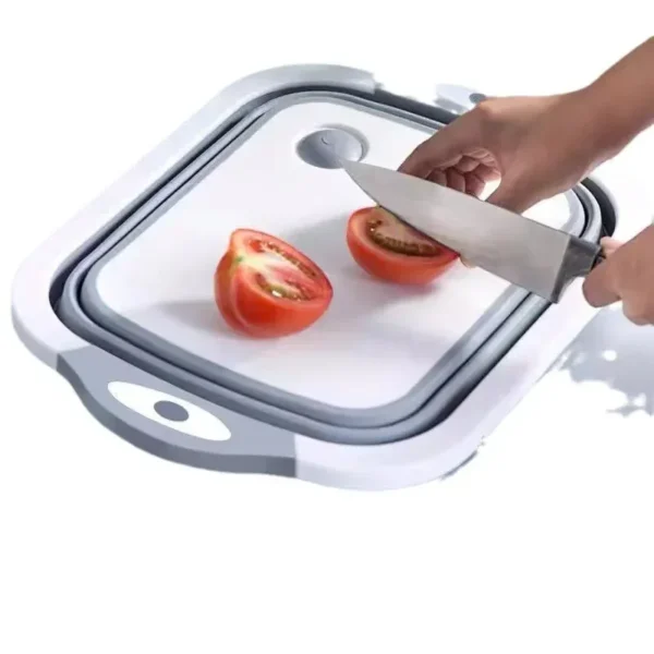 New Multifunctional Cutting Board Folding Cutting Board Kitchen Supplies Are Convenient and Simple Draining Basket 4