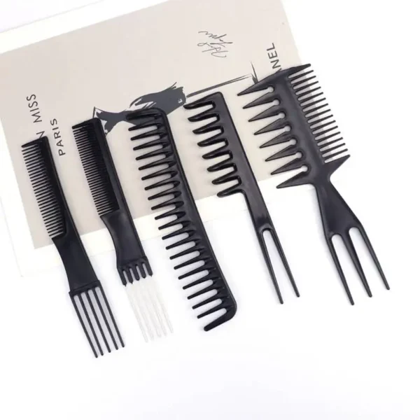 【Hot sales】10 Hair comb Barbershop hair comb Steel needle comb plastic comb flat head comb pointy tail 4