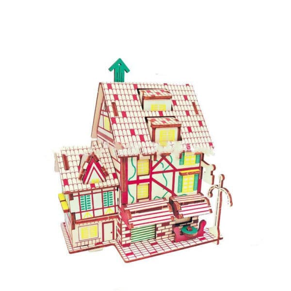 3D solid wooden building block toy - Image 2