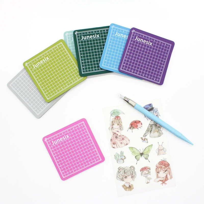 1PC Mini Model Cutting Mat Engraving Pad Art Supplies Stationery School Supplies 8*8cm Hand Ledger Cutting Board 1