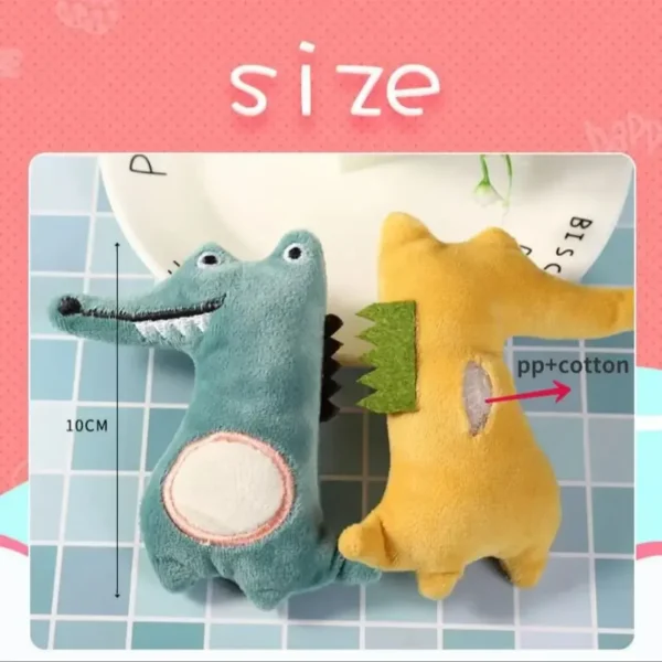Pet Toys Cartoon Cute Bite Resistant Plush Toy Pet Chew Toy for Cats Dogs Pet Interactive Supplies Pet Partner Puppy Accessories 2