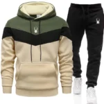 Men's Clothing Casual Sweatshirt Suit Sweatshirts for Men Daily Tricolor Hoodies Hot High Quality 2024 Sports Tracksuit Jogging 1