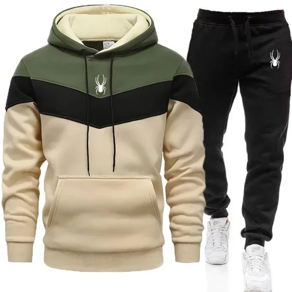 Men's Clothing Casual Sweatshirt Suit Sweatshirts for Men Daily Tricolor Hoodies Hot High Quality 2024 Sports Tracksuit Jogging 1