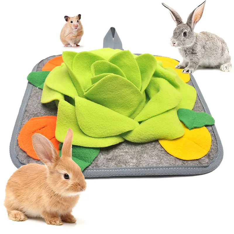 Pet Snuffle Mat For Dogs Rabbit Pet Feeding Foraging Trainingpad Bunny Blanket Toys Puzzle Dogs Toy Noseslow Dispenser Rabbits 1