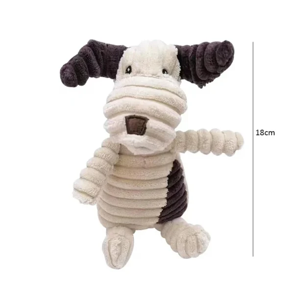 Corduroy Dog Toys for Small Large Dogs Animal Plush Dog Squeaky Toy Puppy Chew Toys Bite Resistant Pet Toy For Dogs Squeaker 6