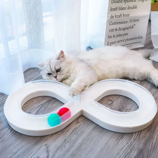 Household Cat Toy Turntable Cat Teasing Set Small Cat Tunnel Sports Stick Supplies Practice Focus Meet Nature Pet  turntable 2