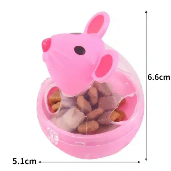 Pet Feeder Cat Toy Mouse Food Rolling Leakage Dispenser Bowl Playing Training Funny Toys for Cat Kitten Cats Toy Pet Supplies 6