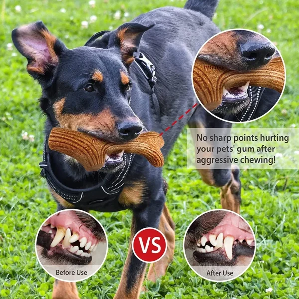 Gigwi Dog Chew Toys Real Wooden Deer Antlers for Aggressive Chewers Large Dog Chewing Indestructible Tough Durable Pet Toys Gift 5