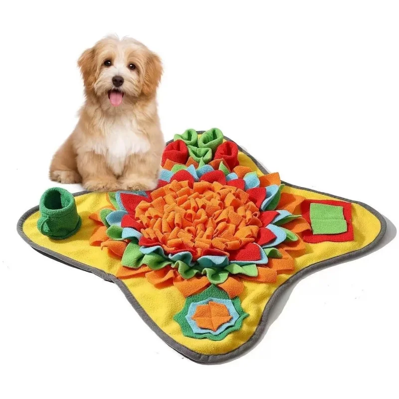 Pet Sniffing Training Mat Dogs Cats Educational Stress Relief Bite Resistant Slow Food Mat Pets Eco-friendly Training Blanket 1