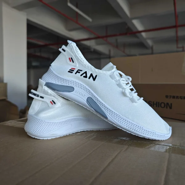 Spring White Casual Shoes Breathable Non-slip Walking Sneakers Men Shoes Outdoor 2024  Comfortable Fashion Lace Up Running Shoes 2
