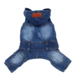 Pet Dog Jean Jumpsuit Pants Denim Cat Puppy Coat Jacket Spring/Summer Clothes Apparel 6 Sizes 1