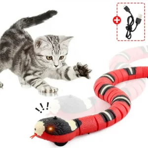 Smart Sensing Cat Toys Interactive Automatic Eletronic Snake Cat Teaser Indoor Play Kitten Toy USB Rechargeable for Cats Kitten 1