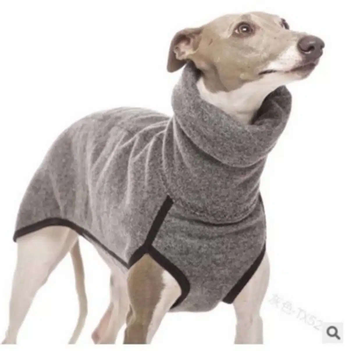 Greyhound Clothes, Dog Winter Coat Pajamas Onesies Turtleneck Stretch Greyhound Apparel Pet Clothes Coat 1