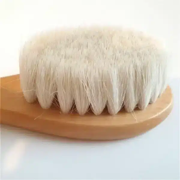 Newborn Wooden Hair Comb Natural Wool Comb Hair Brush Infant Head Massager Portable Little Child Accessories for Newborn Baby 3
