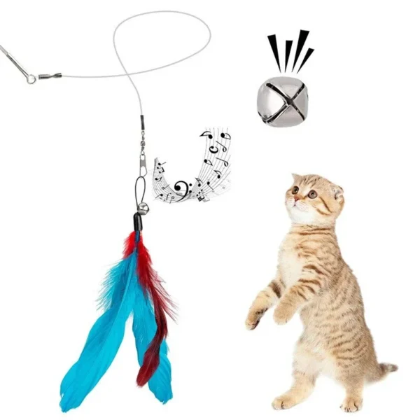 11pcs Replacement Cat Feather Toy Set Feather Replacement Head Retractable Cat Stick Cat Products 4