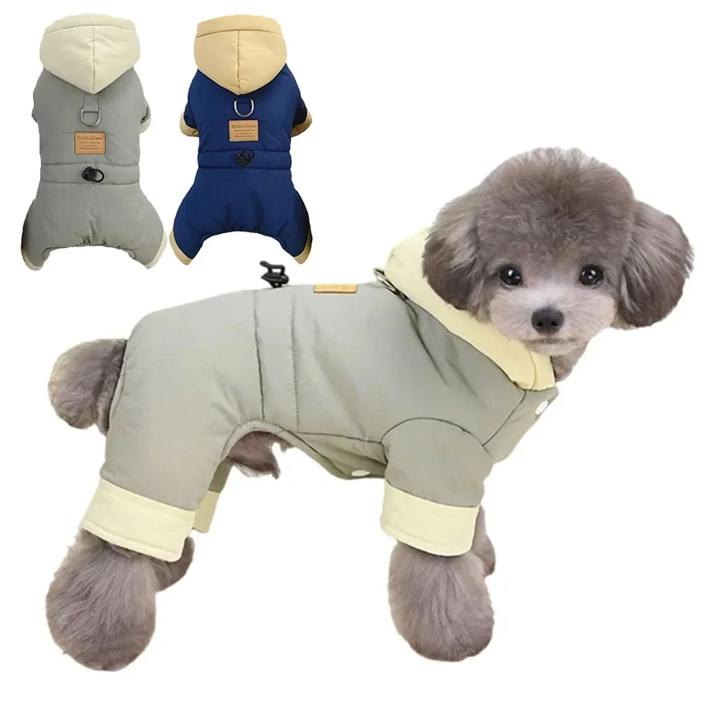 Padded Waterproof Small Dog Winter Jumpsuit Pet Puppy Jacket Coat Fleece Warm Snowsuit Chihuahua Yorkie Outfits Clothes Apparel 1