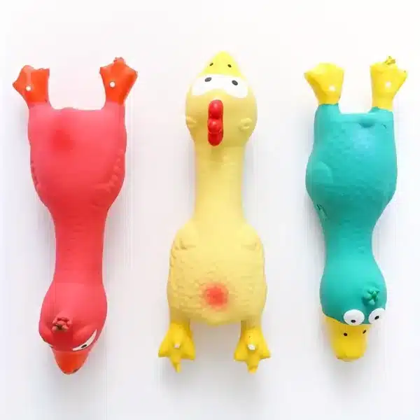Dog Toys Make a Sound Cooing Chicken Dog Toy - Durable Latex Chew For Small To Medium Breeds Interactive Play & Dental Health 3