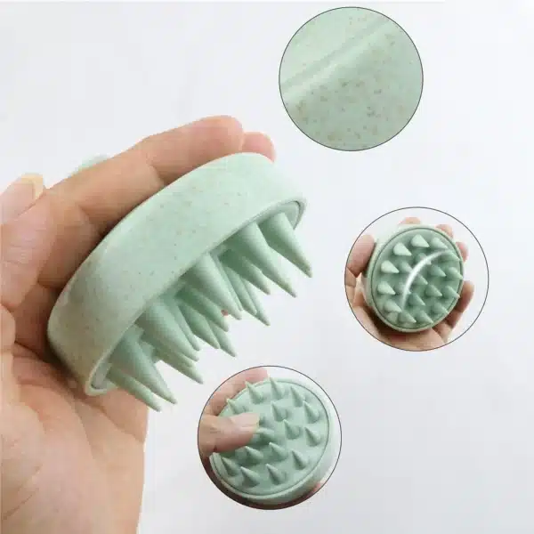 Silicone Shampoo Brush Head Scalp Massage Comb Hair Washing Comb Body Massage Brush Bath Shower Brush Salon Hairdressing Tool 2