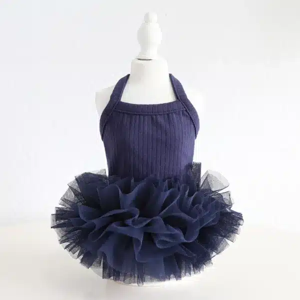 Puppy Clothes 2024 Pet Vest Jumper Dresses With Ballet Flullet Skirt Summer Spring Dog Fancy Apparel 4 Color XS XL Girl Princess 6