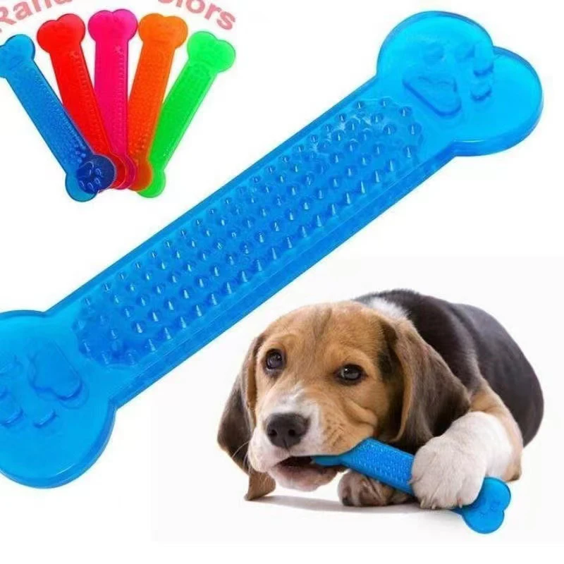 Hot Sale Pet Dog Chew Toys Rubber Bone Toy Aggressive Chewers Dog Toothbrush Doggy Puppy Dental Care For Dog Pet Accessories 1