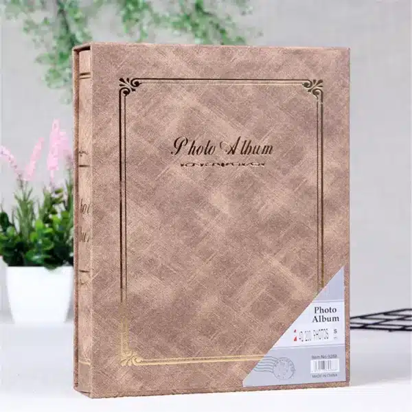 4D 200 Pages 6 Inch Photo Album PhotoCard Holder 6 Inch Boxed Wedding Album Family Record Good Time Into The Album for Kids 4