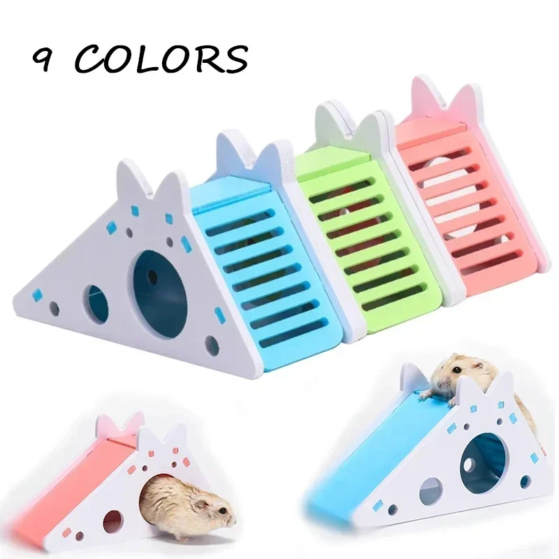 Funny Hamster Slide Toy Guinea Pig Assembled Slide Toys Chinchillas Hamster House Cage Breathable Hamster Accessories 1