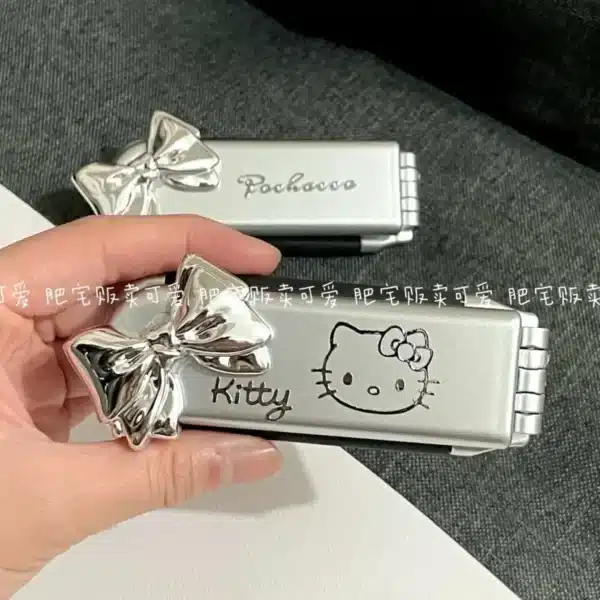 Sanrio Hello Kitty Comb Kuromi mymelody Pochacco Action Anime Figures Portable Fold Airbag Comb Girl Travel Shopping Articles 6