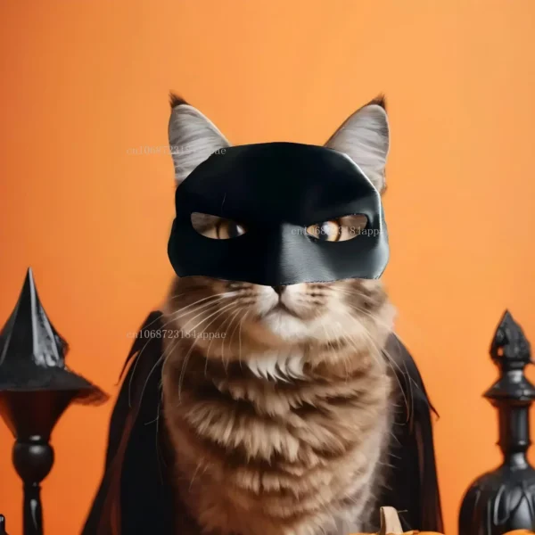 TONG Cat Bat Cool Man Mask Cat Avenger Mask Matte Cute Bat Mask Superhero Toys Cat Bat Pet Man Mask for Cat and Dogs 2