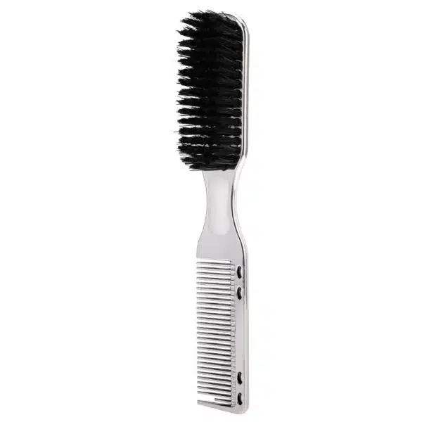 PRO Fading Brush, Barber Fade Brush, Cleaning Brush for Clippers,Beard Brush Dual-Use Hair Brush Comb Portable 6