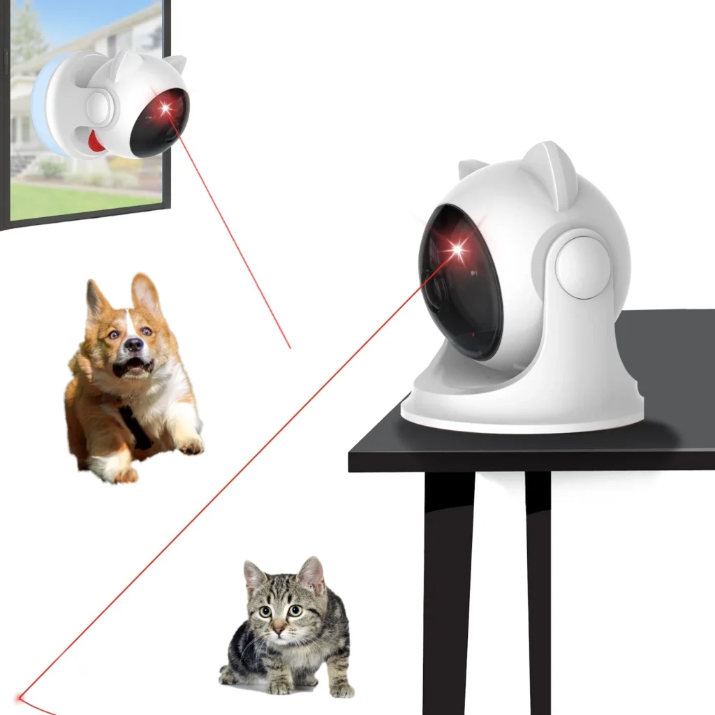 Cat Laser Toy Automatic Rechargeable Motion Random Activated Interactive Cat Toys for Indoor Cats/Dog/Kittne Slow and Fast Mode 1