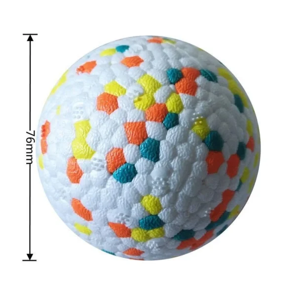 1pc Teething Pet Toy Dog Solid Toy Ball Interactive Dog Toy Light Popcorn Ball Dog Ball Light Chew Rubber Ball High Elastic Bite 6