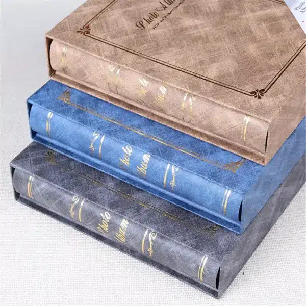 4D 200 Pages 6 Inch Photo Album PhotoCard Holder 6 Inch Boxed Wedding Album Family Record Good Time Into The Album for Kids 3