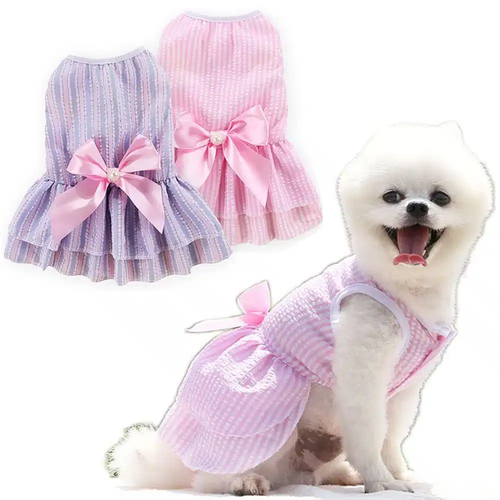 Dog Dresses for Small Dogs Cats Puppy Clothes Summer Princess Pet Dresses Girl Female Doggies Tutu Skirt Apparel for Chihuahua 1