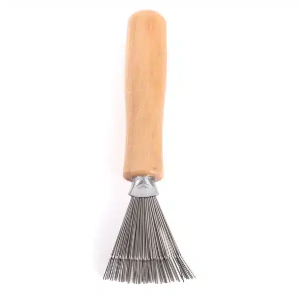 1PCS Wooden Comb Cleaner Delicate Cleaning Removable Hair Brush Comb Cleaner Tool Handle Embeded Tool 3