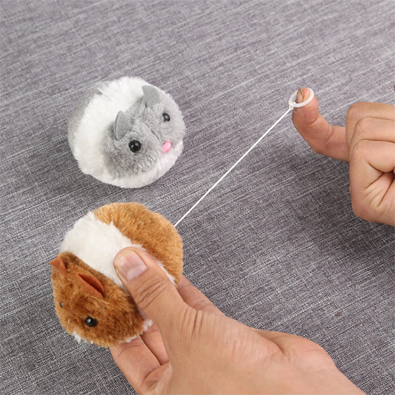 Cute Mouse Cat Toys Cat Supplies Plush Toy Shake Movement Mouse Pet Kitten Funny Plush Little Mouse Interactive Cat Toys 1