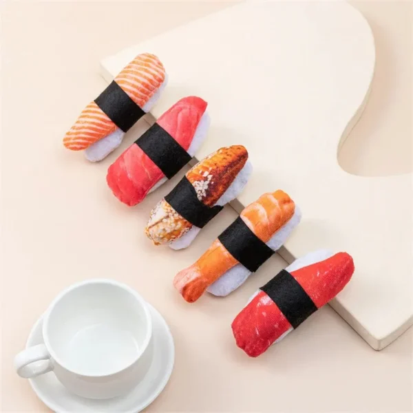 Simulation Catnip Sushi Shape Cat Toy 3