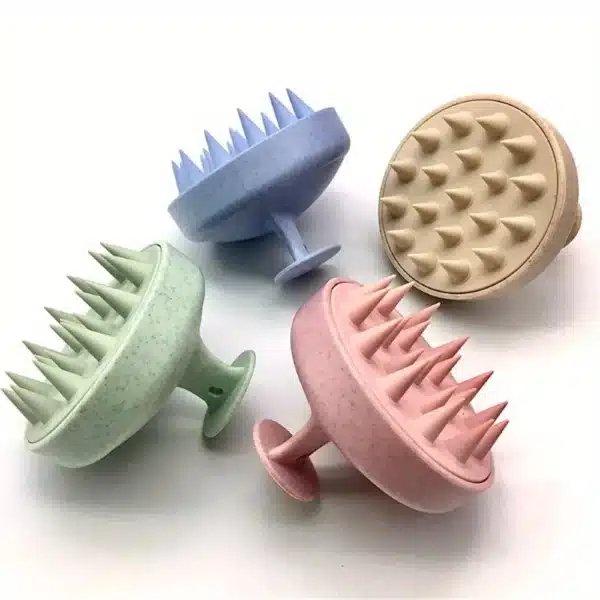 1pc Silicone Shampoo Brush Body Massage Brush Bath Shower Brush Salon Hairdressing Tool Scalp Massage Comb Hair Washing Comb 1