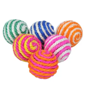 4 PCS Balls Interactive Pet Toys for Cats Kitten Dog Training Playing Chewing (Random Color) 1