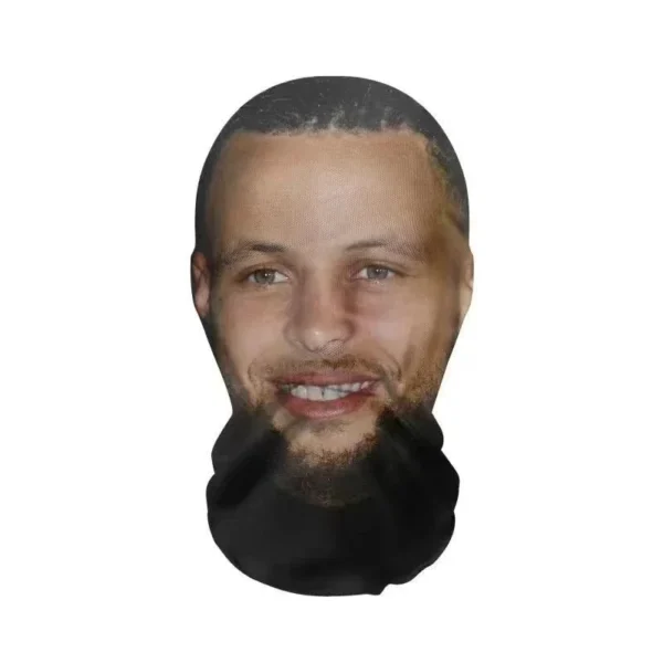 Full Face Mask Celebrity Ball-game Star Face Mask Simulation kanye Shiesty Mesh  Mask For Men Party Supplies Cosplay Props NoveL 5