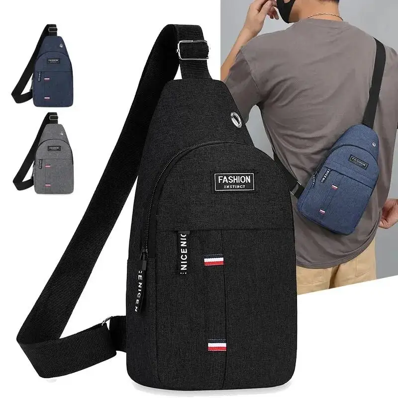 New Men Shoulder Bags Chest Bag Multifuncional Crossbody Bags Travel Sling Bag Men's Chest Bag Cross Body Chest Bag for Men Bag 1