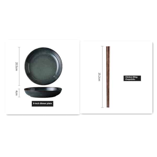 Transmutation Ceramic Tableware Creative Retro Style Chinese Plate And Bowl Dish - Image 8