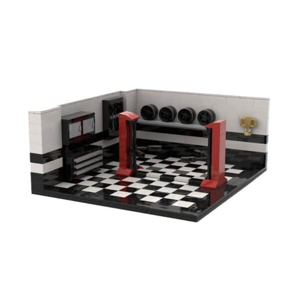 Garage Parking Lot Plastic Building Blocks Toy Model Ornaments - Image 4