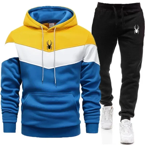 Men's Clothing Casual Sweatshirt Suit Sweatshirts for Men Daily Tricolor Hoodies Hot High Quality 2024 Sports Tracksuit Jogging 5