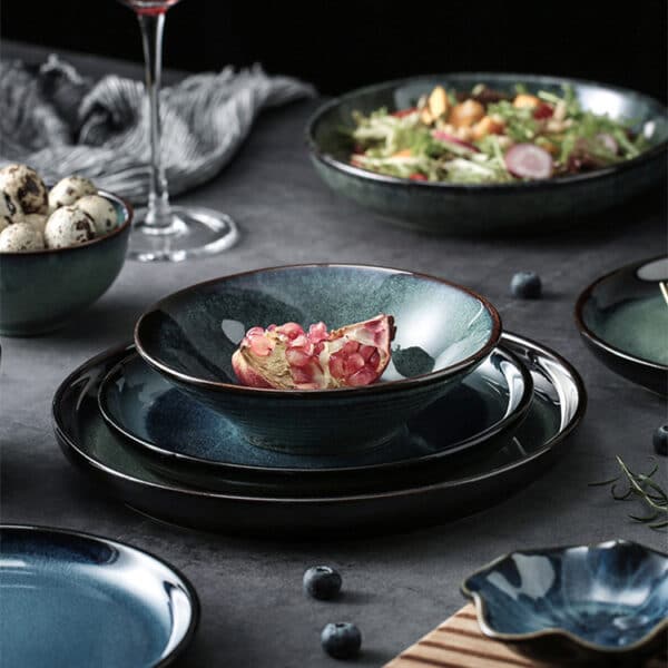 Transmutation Ceramic Tableware Creative Retro Style Chinese Plate And Bowl Dish