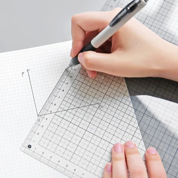 Transparent Ruler Board A4 B5  Students Writing Desk Pad PVC Grid Sewing Cutting Mats Drawing Clipboard Measuring Supplies 1