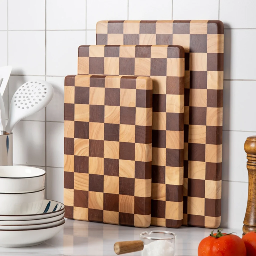 Creative Chessboard Cutting Board for Home Use, Mosaic Cutting Board, Kitchen Auxiliary Food Preparation Board, Fruit Cutting Bo 1