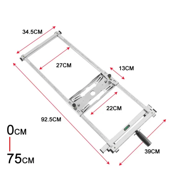 For 4/5/7inch Electric Circular Saw Trimmer Edge Guide Positioning Cutting Board Bracket, For Router Milling Circle Groove Tool 5
