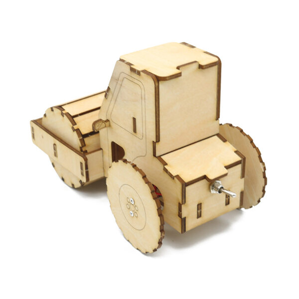 Happyxuan DIY Road Roller Science Engineering Construction Kits Wood STEAM Toy Kids Creative Educational Toys School Projects - Image 2